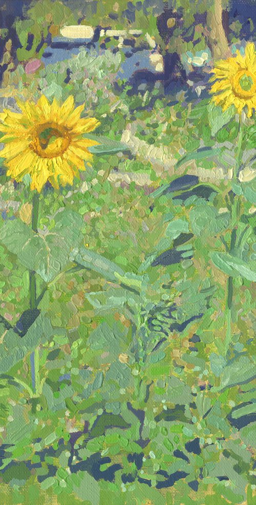 Sunflowers in Maryino by Simon Kozhin