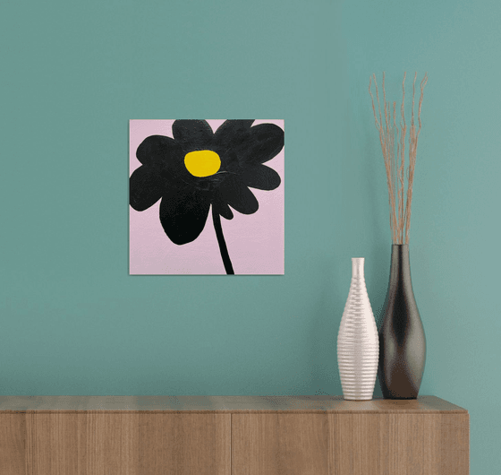 Minimalist Black Flower