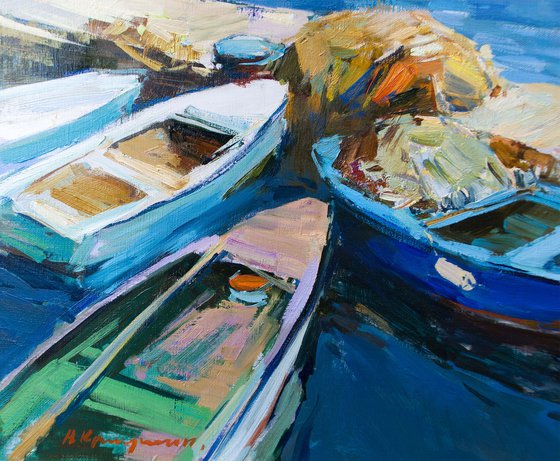 Fishing boats. Bay of Kotor