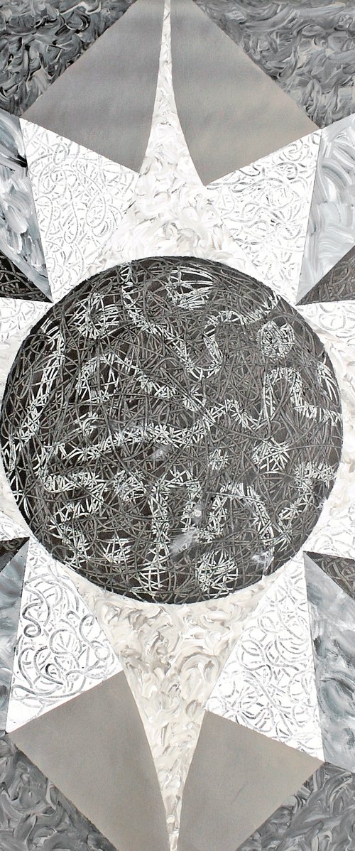 Large abstract Monoblack by Sumit Mehndiratta