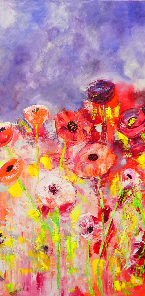 Fragrant Poppies by Lesley Blackburn