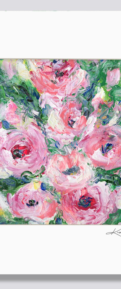 Floral Melody 39 - Floral Abstract Painting by Kathy Morton Stanion by Kathy Morton Stanion