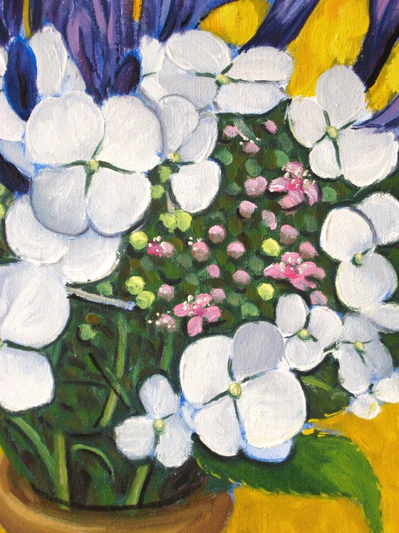 Hydrangea and Agapanthus