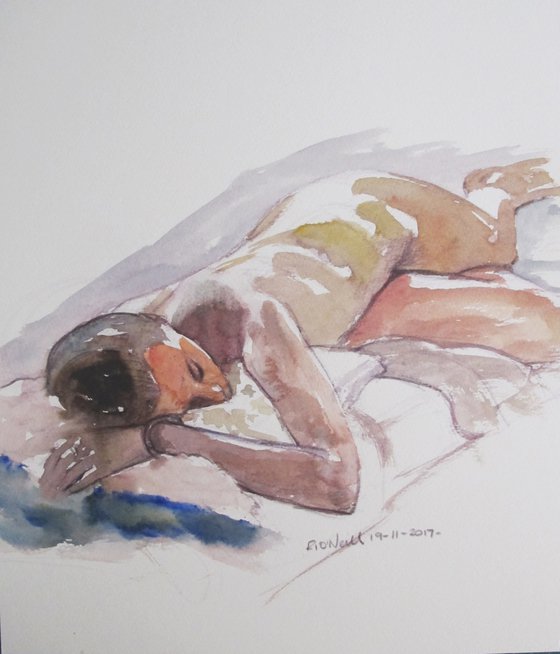 Reclining female nude