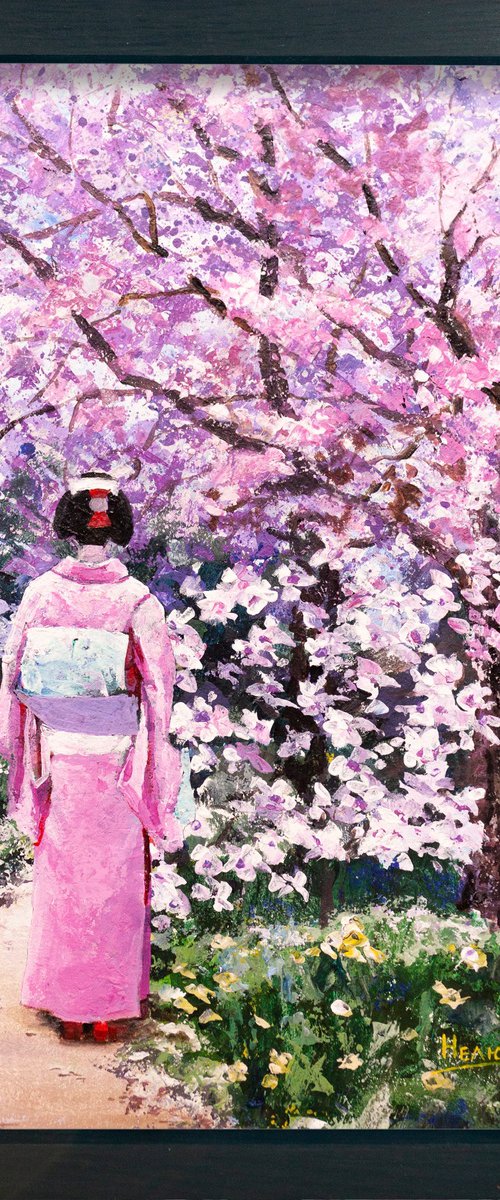 Blooming cherry by Aleksandr Neliubin