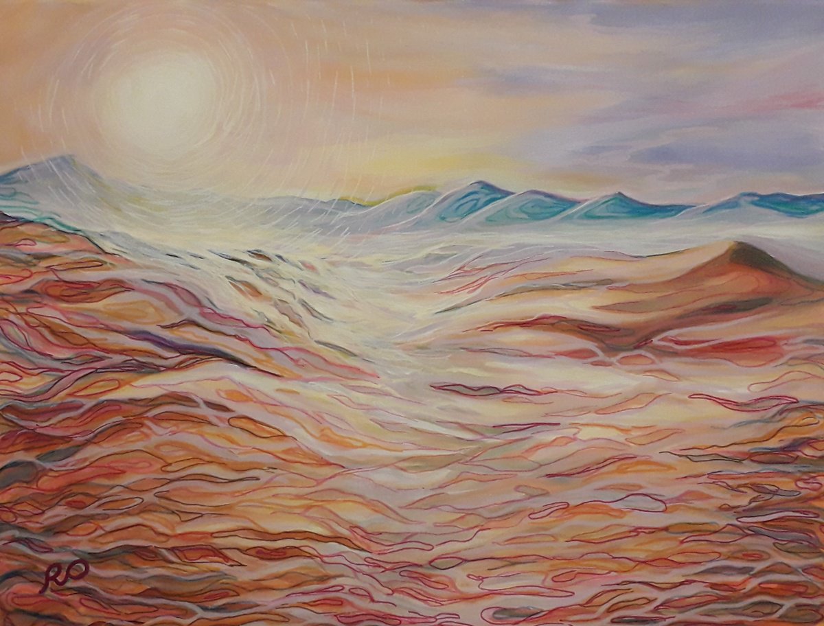 White Sun Of Desert By Olga Rokhmanyuk | Roartus, 24 X 18, Artwork For Sale On Artfinder
