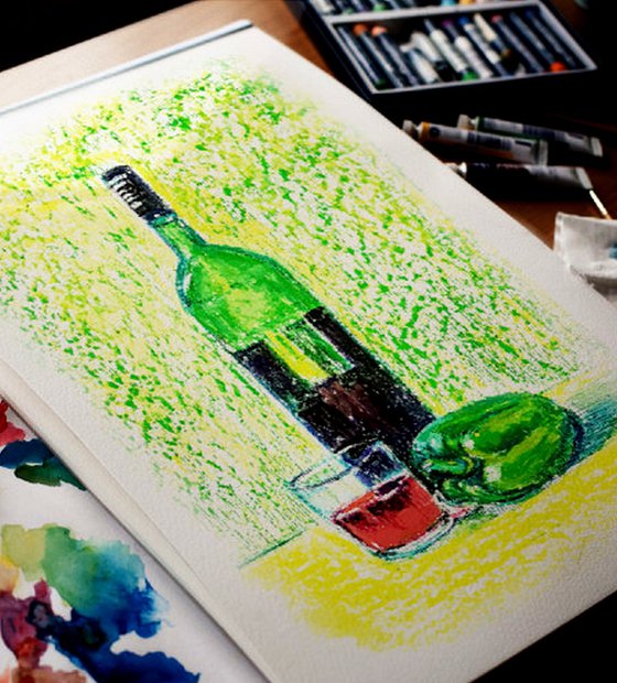 Green Wine Bottle