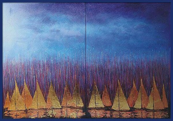 Golden Sails (diptych)