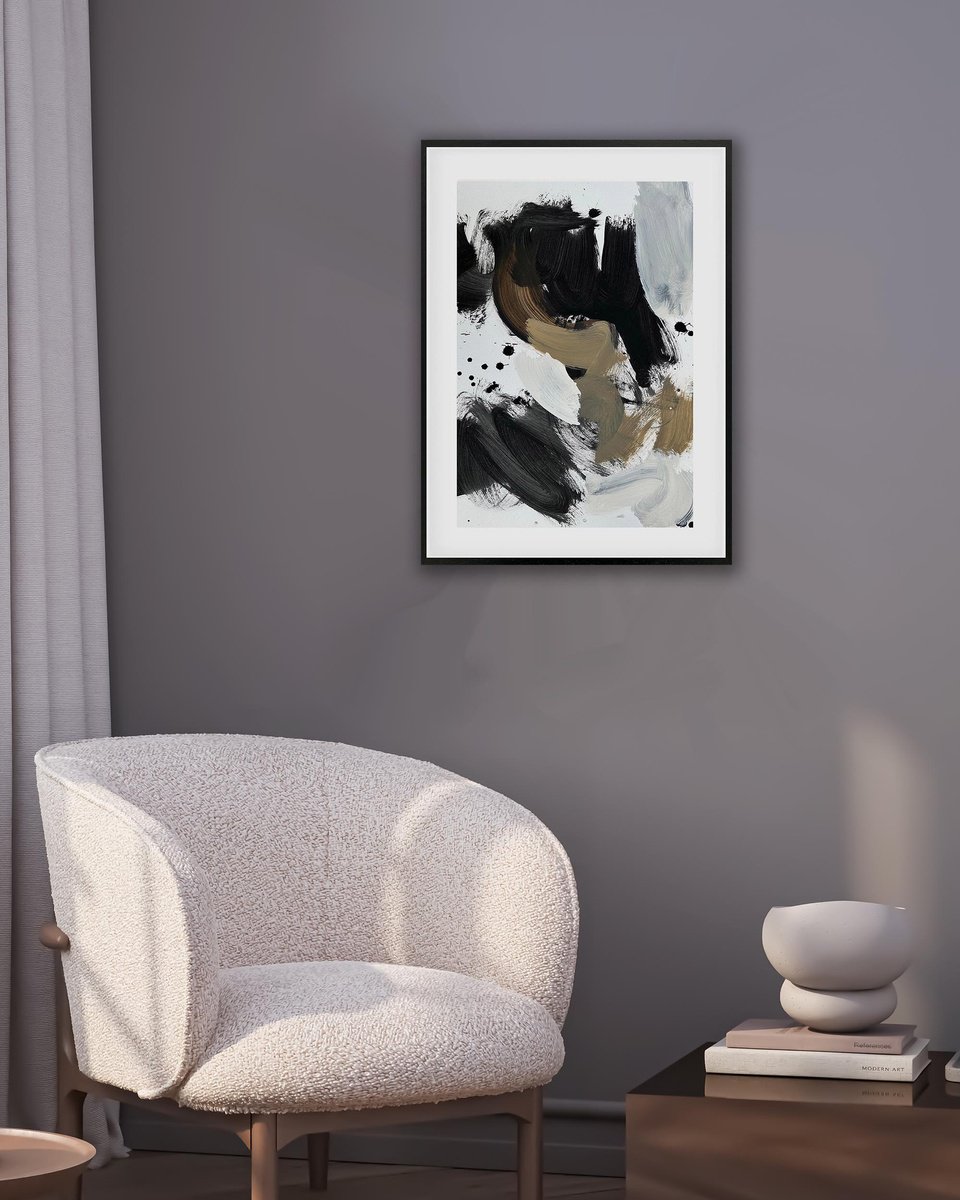 Abstract Acrylic Painting By Omar Obaid, 21 X 29", Infinity X, Original Artwork