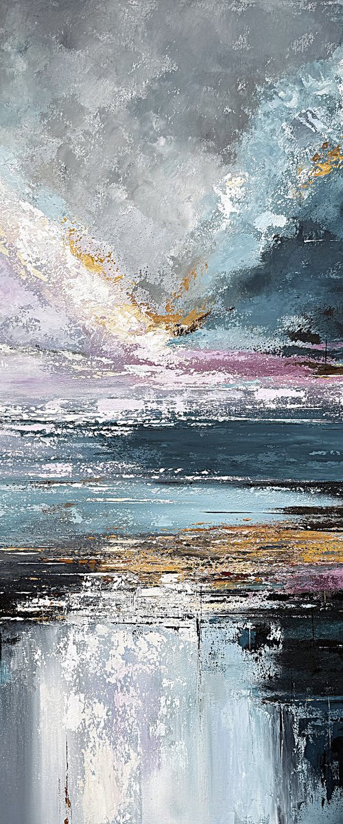 Where Silver Sky Meets Violet Water by Tatiana Malinovscaia