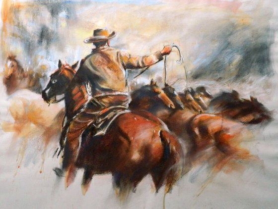 A working cowboy