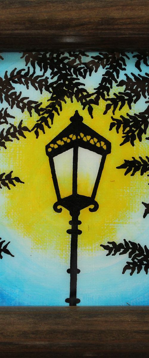 Night street lamp by Jonathan Pradillon