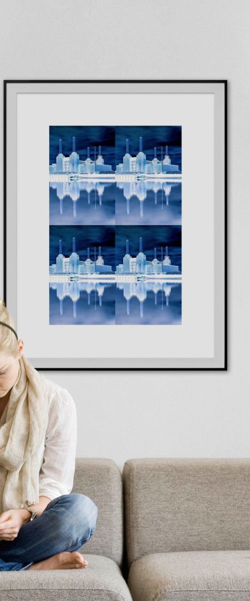 BATTERSEA BLUE X4 Limited edition  2/10 30in x 20in by Laura Fitzpatrick