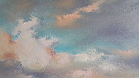 Magnificent Tuscany - landscape Italy, large oil painting