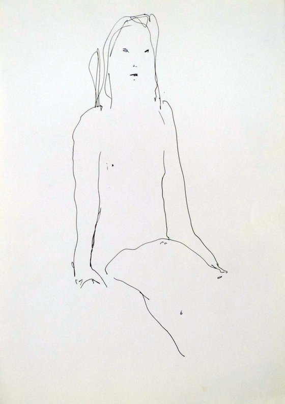 The Nude Study, life sketch 21x29 cm ESA11