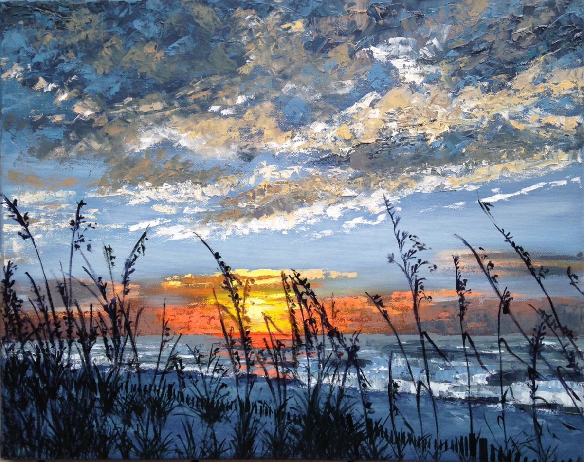 Sunset over the Sand Dunes by Emma Bell