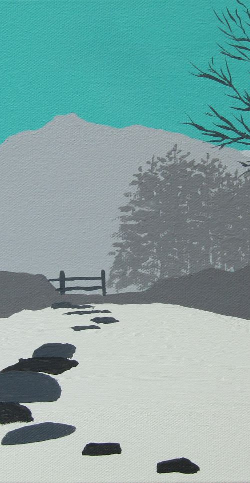 A view from Rydal Cave, The Lake District by Sam Martin