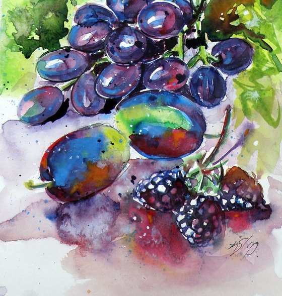 Wine and fruits II