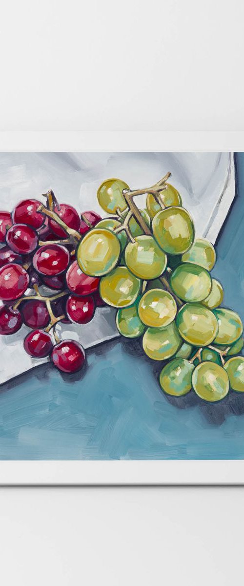 Red Grapes + Green Grapes by Harriet  Hue