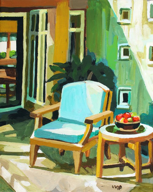 Apples on a Porch by Melinda Patrick