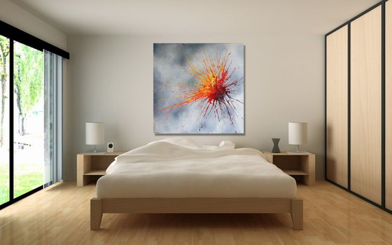 Luminous Bursts III (Spirits Of Skies 196073)  (140 x 140 cm) (56 x 56 inches) XXXL