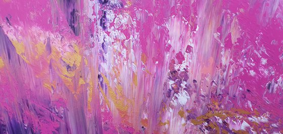 Purple rain - large abstract painting