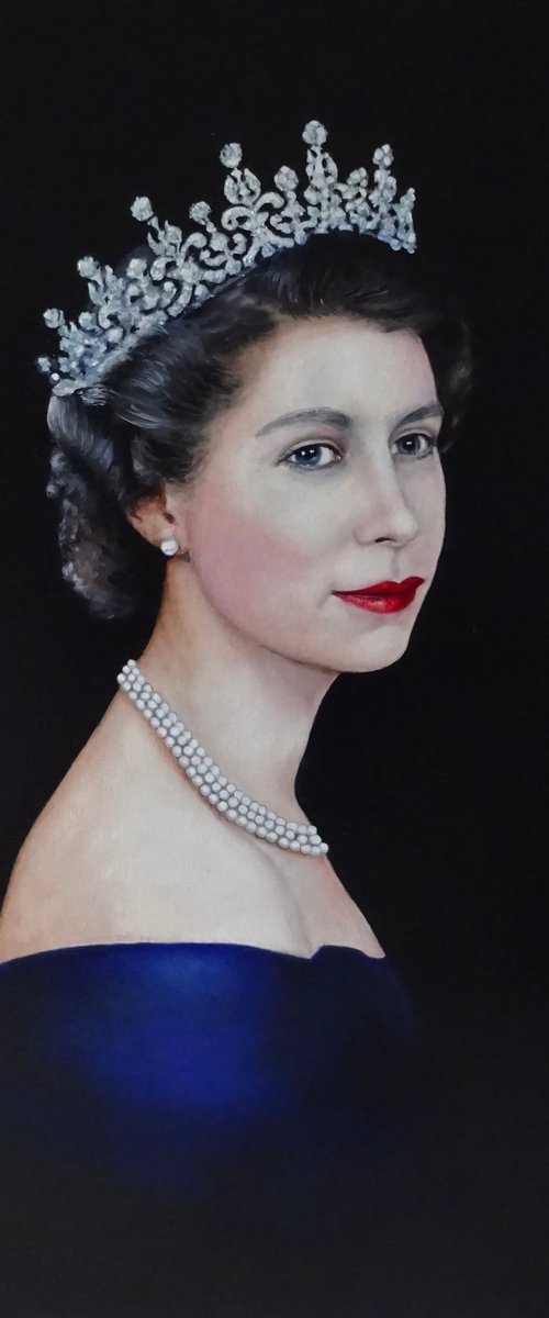 Queen Elizabeth 11 Commission by Mel Davies Original Art