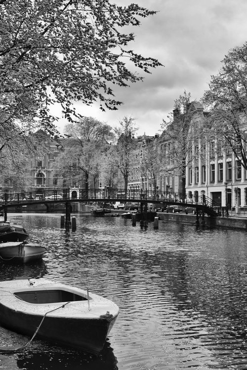 " Old Boat. Amsterdam " Limited Edition 1 / 25 by Dmitry Savchenko