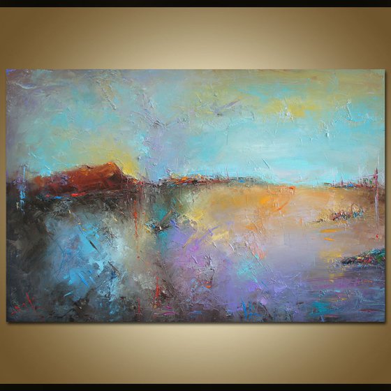 Tale for the summer 3, Abstract Landscape Painting