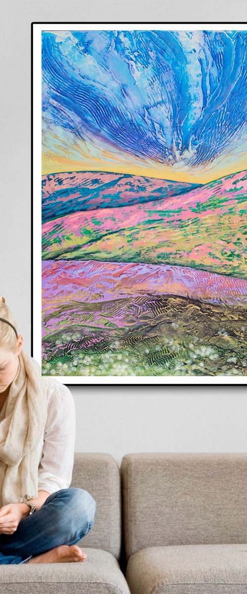Blue Sky 76x102 cm by Suren Ter-Avakian