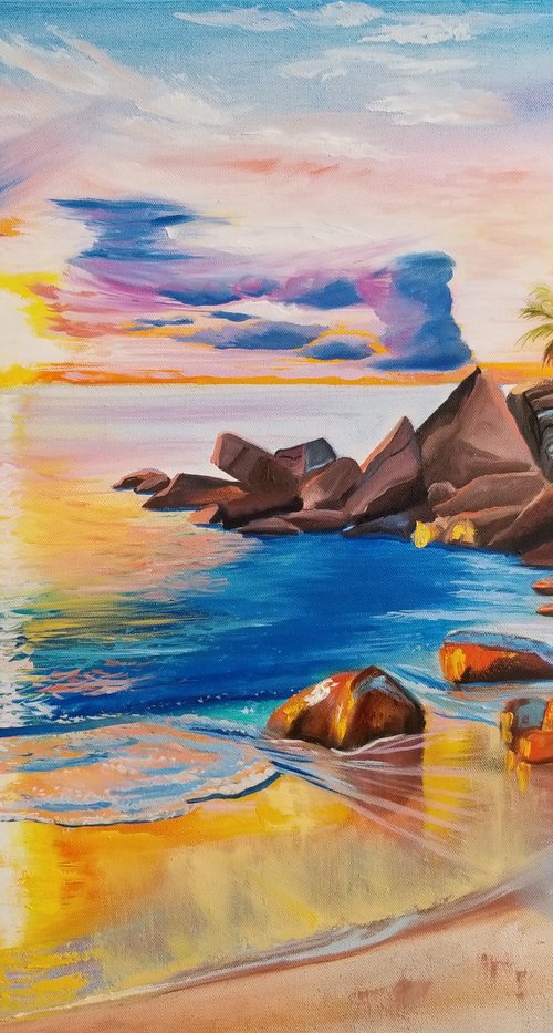 Golden Beach by Alexandra Tomorskaya/Caramel Art Gallery