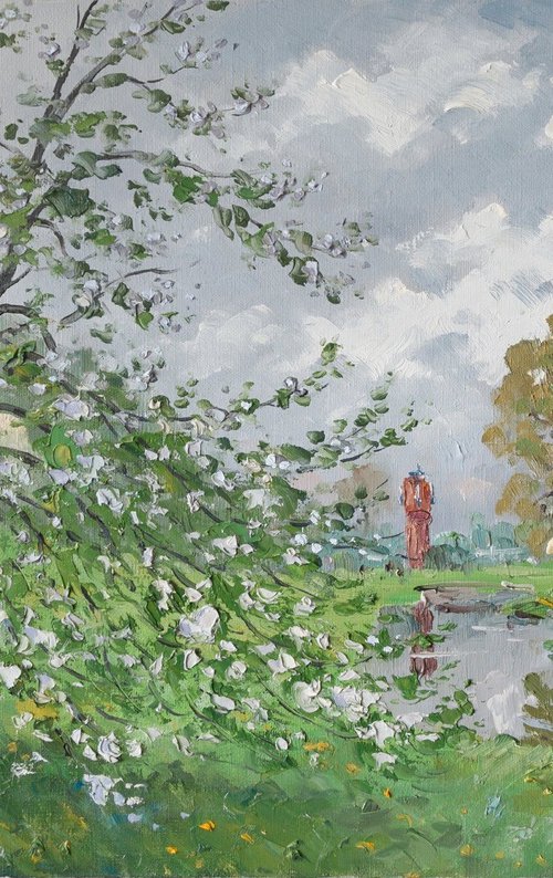 Maryino, Apple Tree in Bloom by Alexander Alexandrovsky