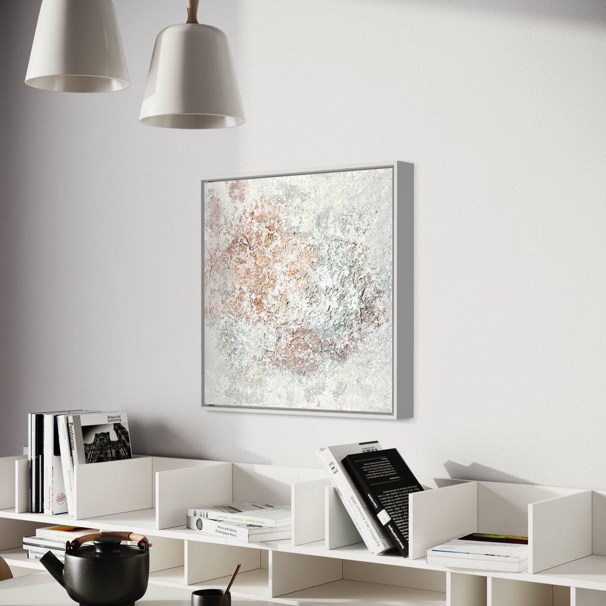 Abstract Acrylic Painting By Mireia Izquierdo, 24 X 24", Mediterraneo I, Original Artwork