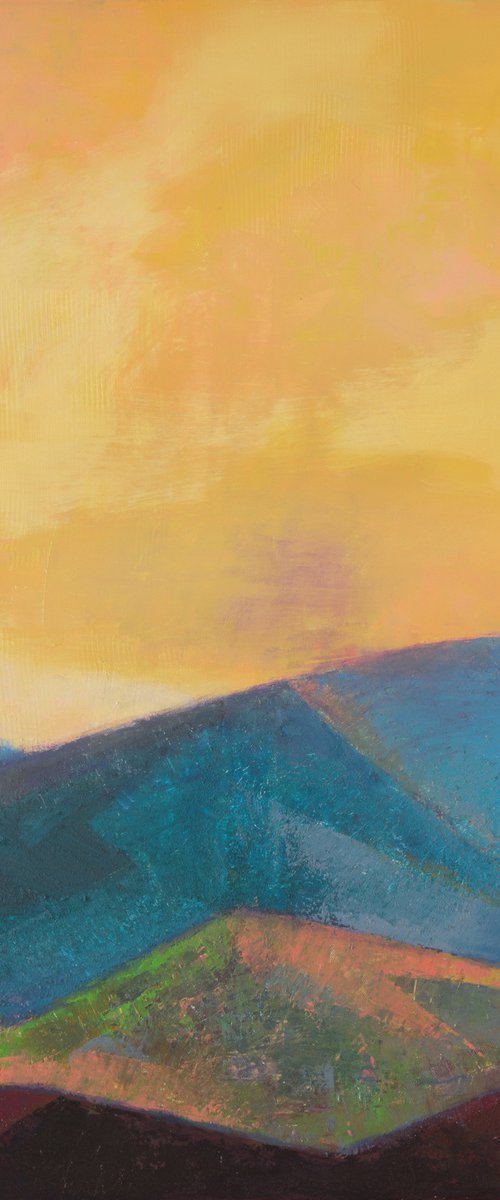 After a trip to the mountains 30x30 inch 76x76 cm by Bo Kravchenko by Bo Kravchenko