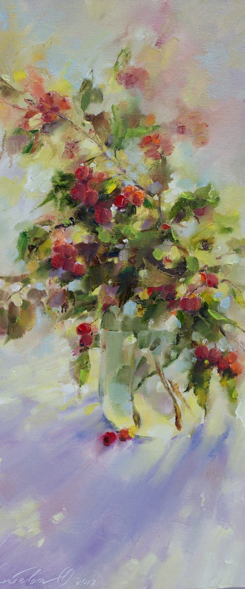 Red berries by Olha Laptieva