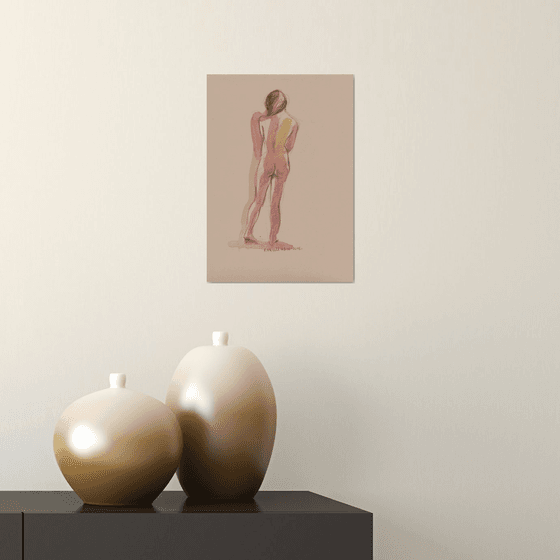 Standing nude