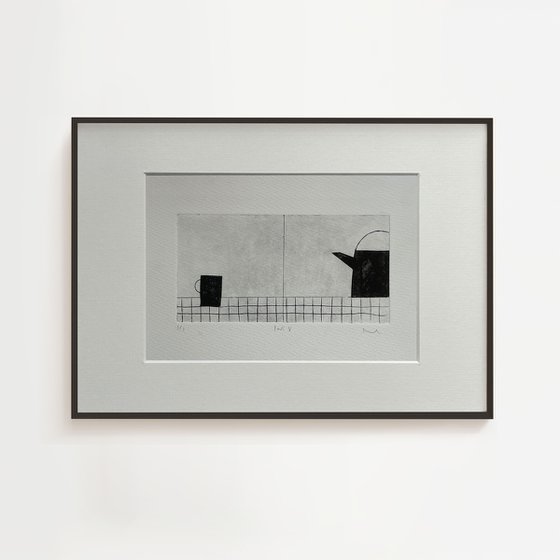 Quiet Interior No.8 drypoint print