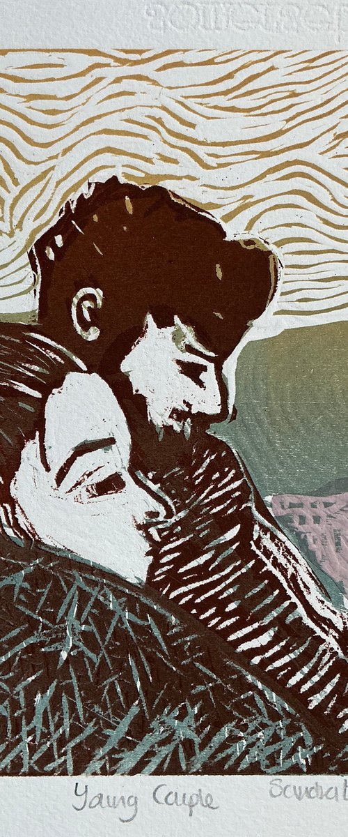 Young couple by Sandra Haney