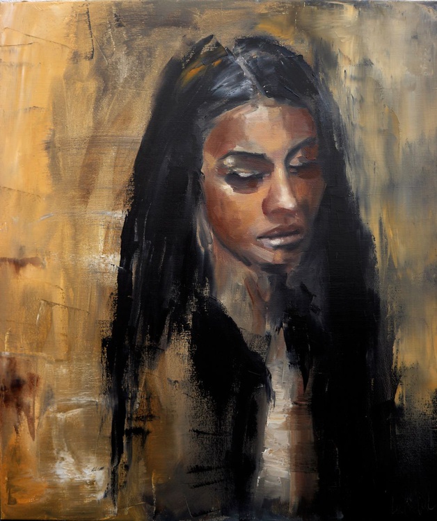 Abstract Portrait Of Woman Oil Painting Artfinder