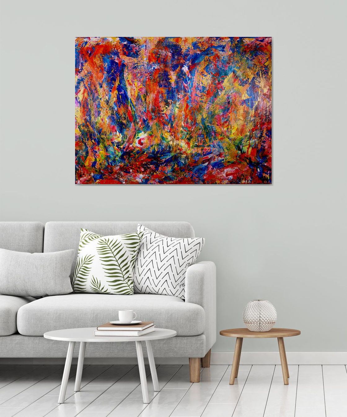 Polychromatic Terrain Mixed-media painting by Nestor Toro | Artfinder