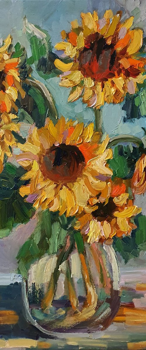 Bouquet "Sunflowers" by Olena Kolotova