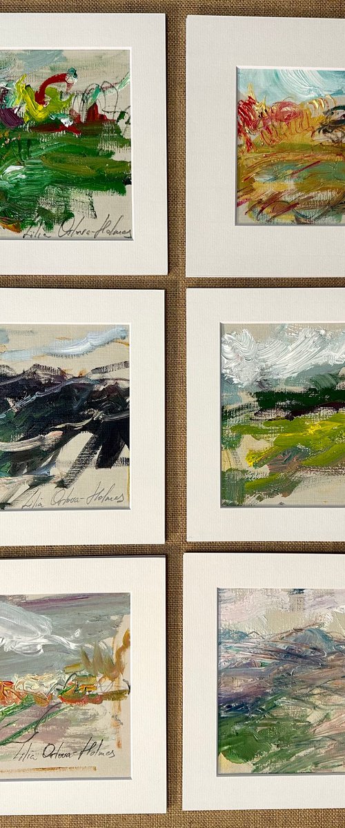 Abstract landscape collection by Lilia Orlova-Holmes