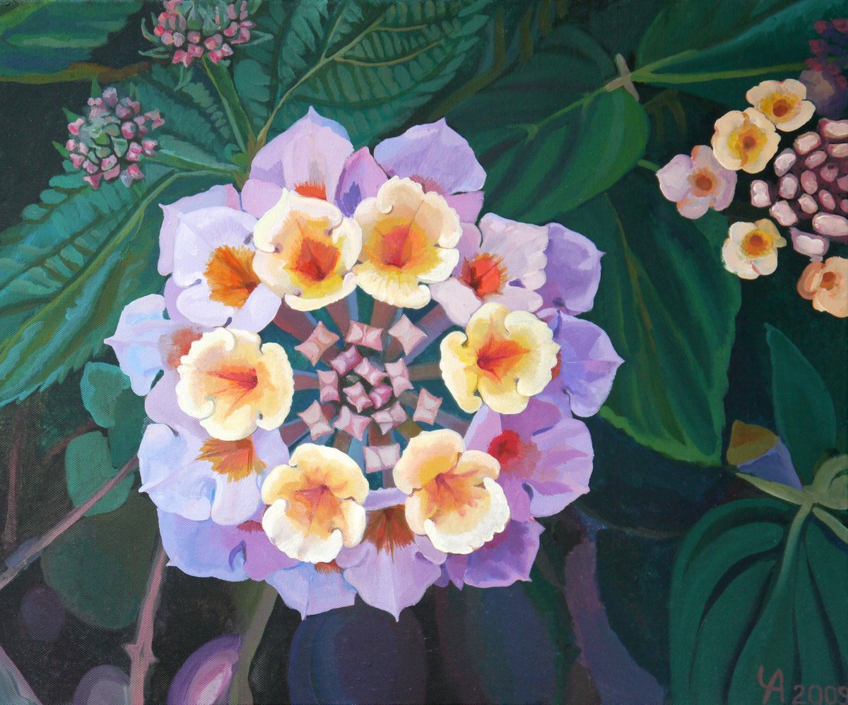 Acrylic Painting , Little Flowers For Fedia By Anastasia Chernysheva, 24 X 20, Artwork For Sale On Artfinder