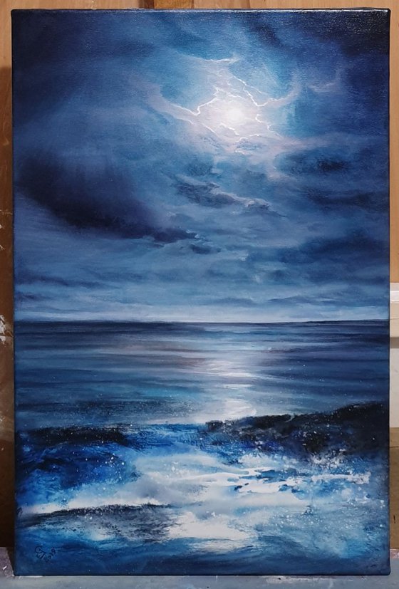 "Moonlit Seascape" Special Price!!!