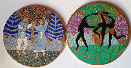 Adam Eve and the Serpent.