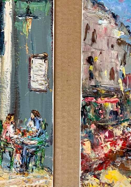 Evening at the cafe by Vilma Gataveckienė