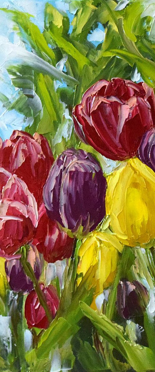 Bright Tulips by Elena Adele Dmitrenko