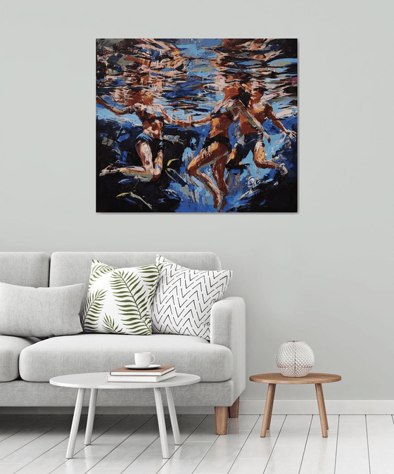 Under the quiet wave