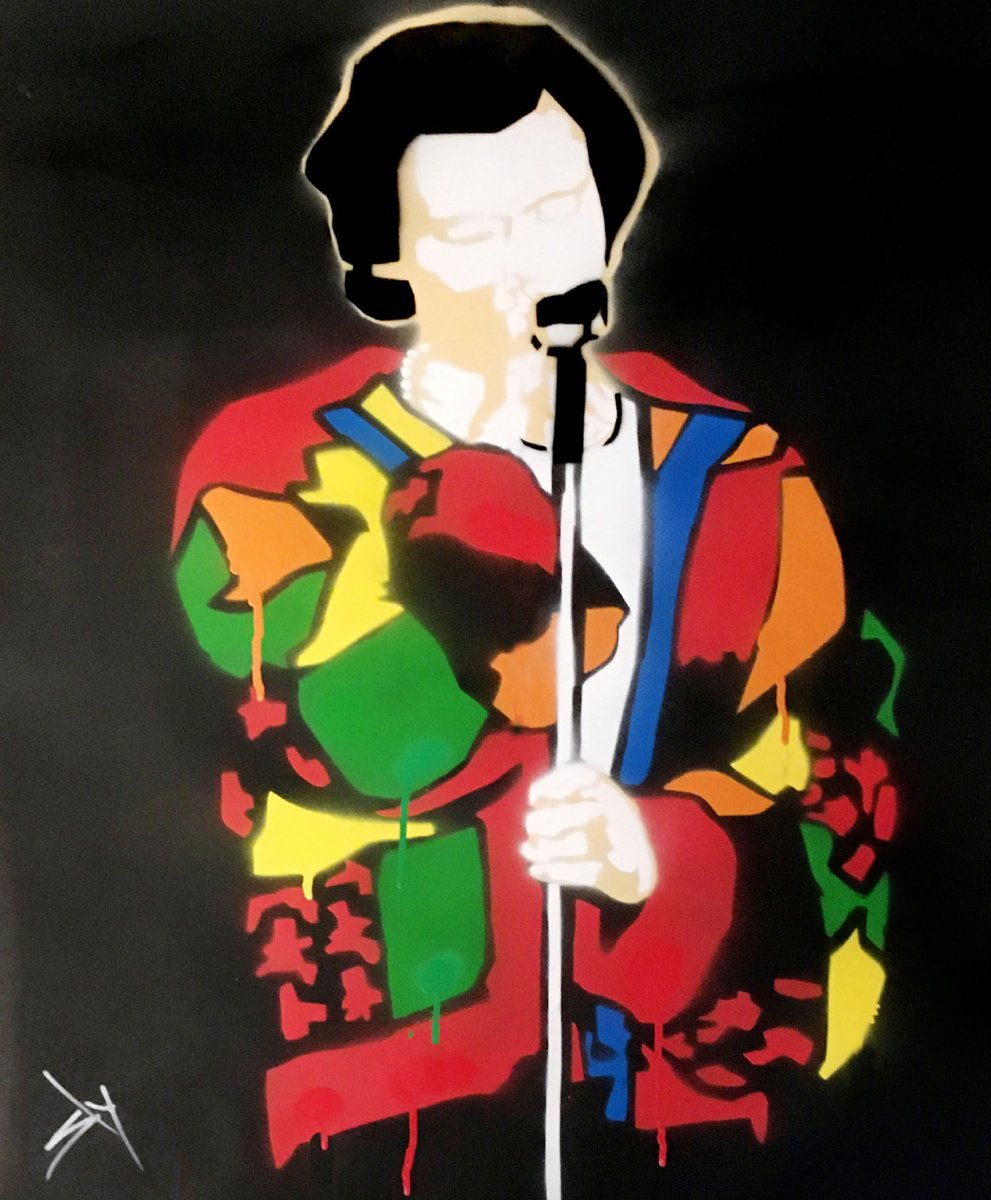 Urban And Pop Painting , Harry Styles And Cardi (U). By Juan Sly, 23 X 30, Artwork For Sale On Artfinder