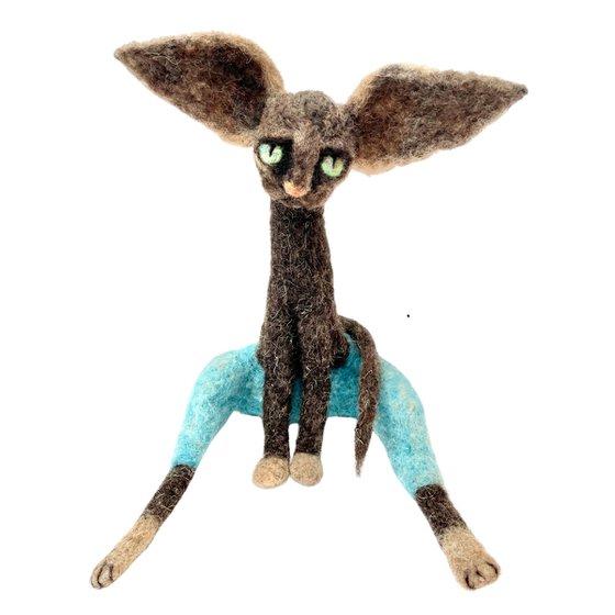 Sergent Pepper, felted cat